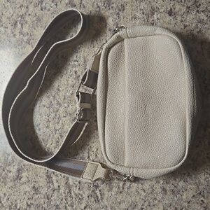 3/$17 Amazon Casual Cream Beige Crossbody Bag Or Fanny pack
